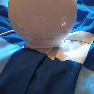 Westclox White Electronic Alarm Clock